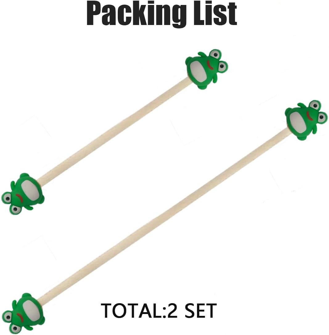 Cartoon Frog Yarn Guide Rod – Knitting & Crochet Tension Stick, Cute Thread Tension Tool in Multiple Sizes