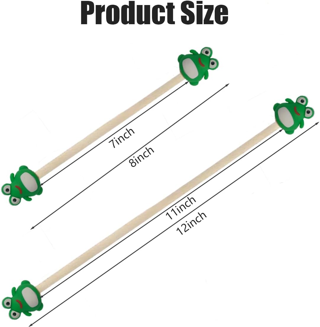 Cartoon Frog Yarn Guide Rod – Knitting & Crochet Tension Stick, Cute Thread Tension Tool in Multiple Sizes