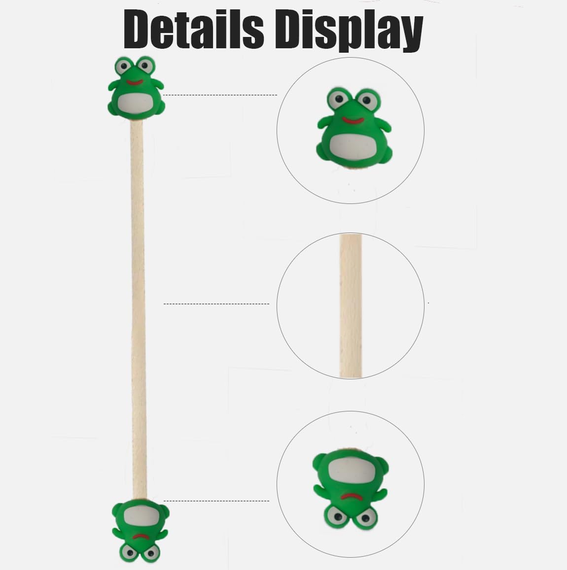 Cartoon Frog Yarn Guide Rod – Knitting & Crochet Tension Stick, Cute Thread Tension Tool in Multiple Sizes