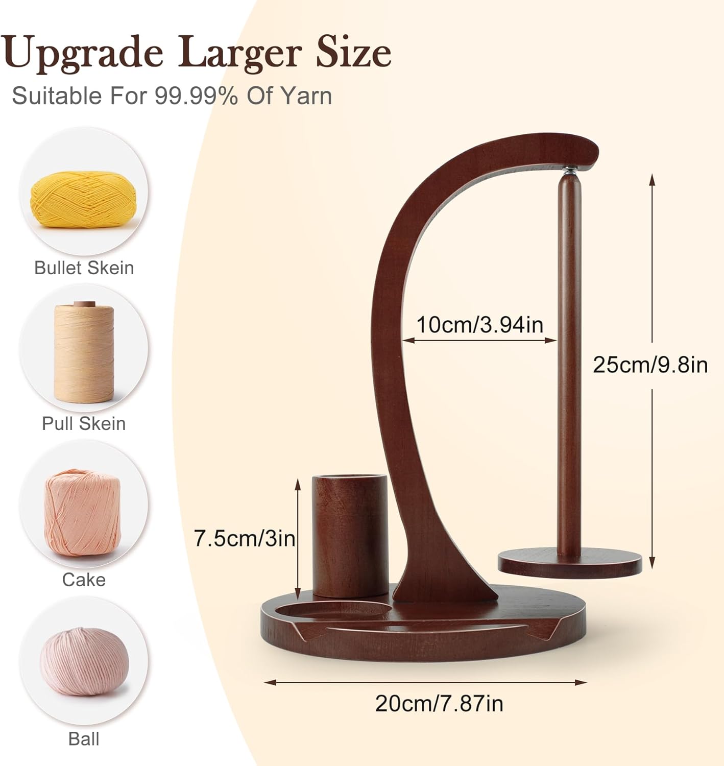 Upgraded Oversized 360° Rotating Yarn Holder